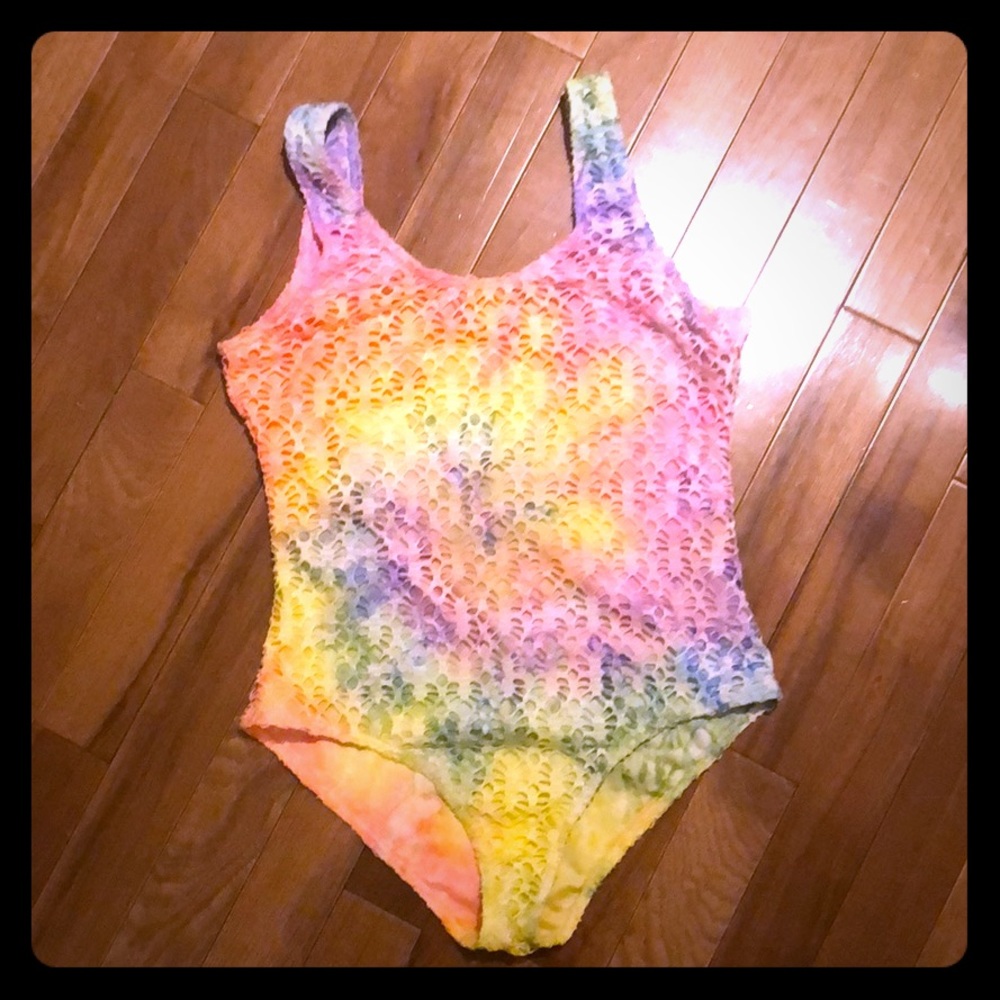 tie dye bathing suit